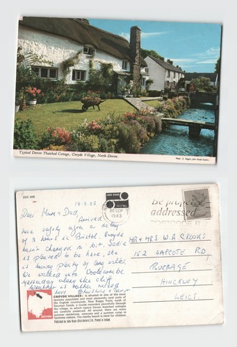 Postcard croyde village - -,