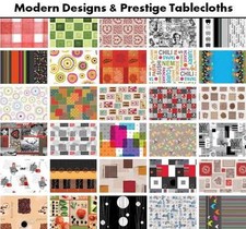 Modern PVC Tablecloth Vinyl Wipe Clean Oilcloth Latest Designs