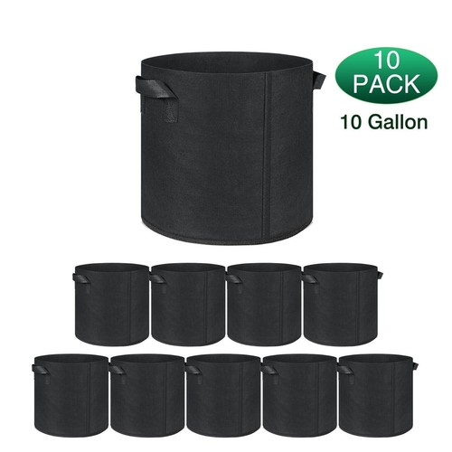 Grow bags x10 gallon plant - bags, 10