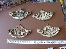 Vintage Traditional Cabinet Drawer Door Pull Handle Set of 4