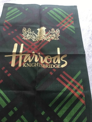 Harrods linen tea towel - towel,, new