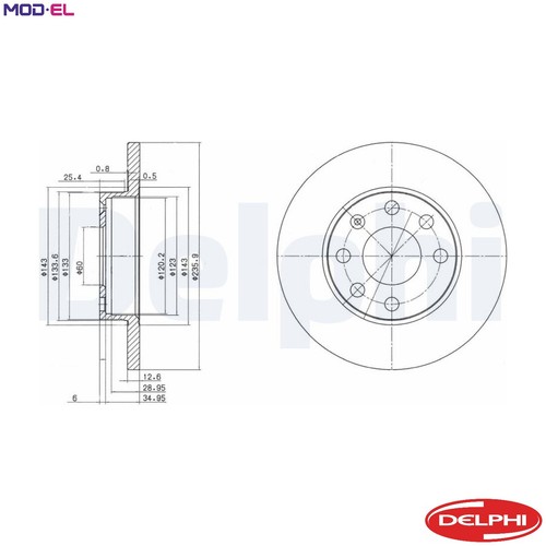 Brake disc bg2148 - brake,