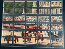 cigarette cards trooping the colour (sect) 1939 full set