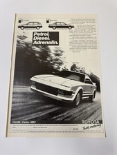 Original 1985 MK1 Toyota MR2 White Magazine Advert Poster Garage Retro Rare