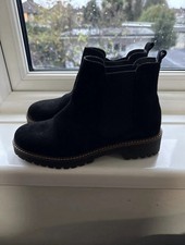 Red or Dead Black Ankle Boots