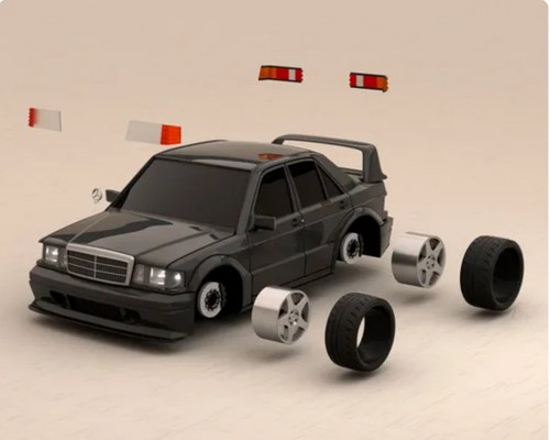 Mercedes 190e evo 3d - 190e, ii