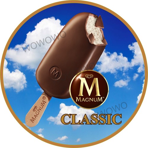 Ice cream van sticker magnum - ice,