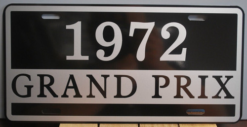 1972 grand prix metal license - 1972,