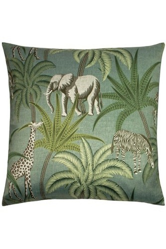 Jungle parade green - parade, cushion