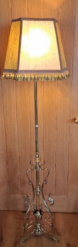 Brass standard lamp vintage - standard,