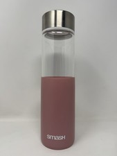 Smash Glass Water Bottle Pink