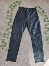 Vintage 100% Genuine Leather Straight Leg Trousers