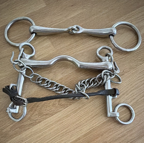 Double bridle bit set - double,