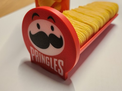 Pringles tray and - lid, 3d