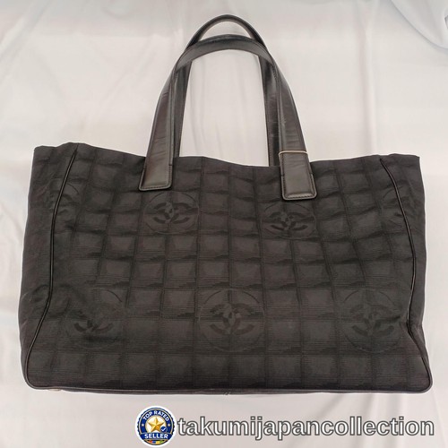 Chanel black quilted nylon - chanel,