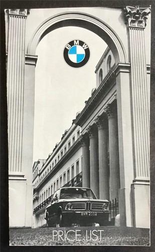 Bmw car price list oct - list, 1971