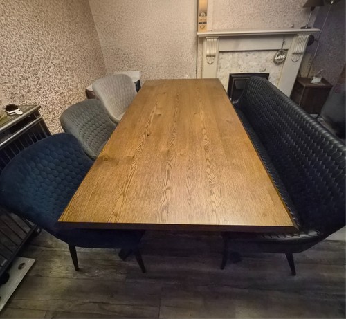 Rectangular dining table with - rectangular,