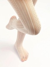 mod / 60s cream tights up to