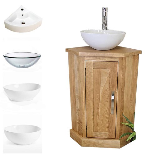 Solid oak bathroom - cabinet, |