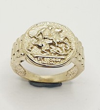 Large Heavy 9ct Yellow gold St