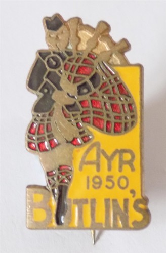 Butlins holiday camp badge - camp,