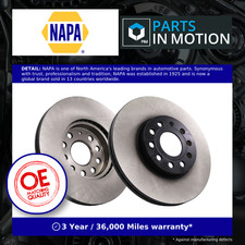 2x Brake Discs Pair Vented