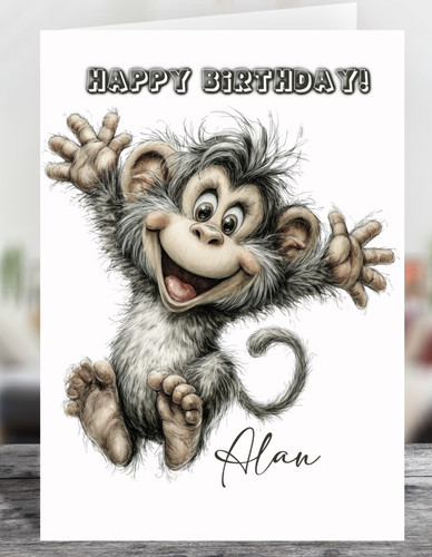 Cheeky monkey novelty glossy - cheeky,