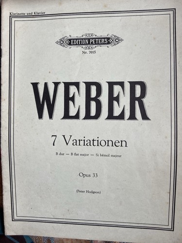 Weber variations b flat - variations,