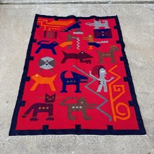 VTG Ecuadorian Alpaca Wool Rug