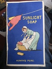 VINTAGE ADVERTISING FLIER, LEVER BROTHERS LTD, SUNLIGHT SOAP, ALWAYS PURE