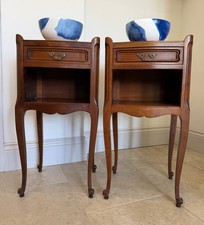 Pair French Carved single