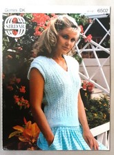 Original Sirdar Gemini/dk Ladies Top Knitting Pattern 6502