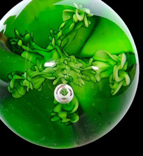 Art GLASS PAPERWEIGHT Ocean