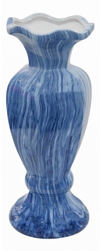 40cm tall ceramic blue and - blue,