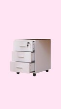 Under Desk Drawers Storage Unit Filing Cabinet with 3 Drawers Office Pedestal