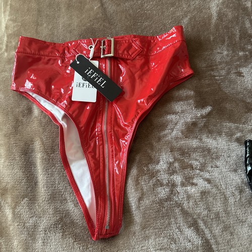 Womens pvc leather high waist - pvc,