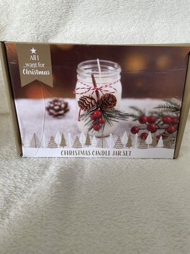 Christmas candle jar set gift - christmas,