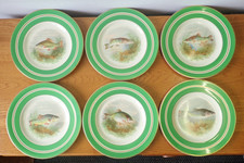 Woods Ivory ware fish plates
