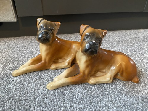 Vintage high glaze pair - high, of