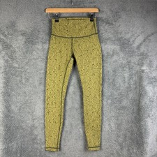 Lululemon Wunder Under High Rise Tight Womens Leggings Green XS W24 L26 Gym