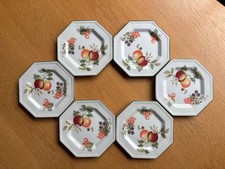 6 x FRESH FRUIT SIDE PLATES JOHNSON BROTHERS