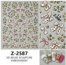 Nail Art Stickers 5D EMBOSSED