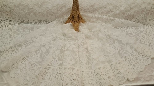 White lace embroidery - lace, fabric