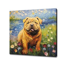 Cute Shar Pei Dog Puppy