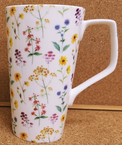 Meadow flowers mug bone - mug,
