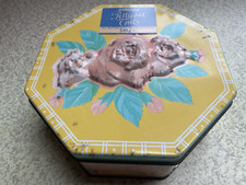 Vintage Marks & Spencer (St Michael) Embossed Octagonal Shortbread Biscuit Tin. 