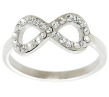 QVC Pave Crystal Infinity Ring