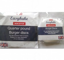 Wax discs for burgers - for,