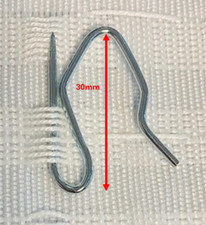 CURTAIN HOOKS METAL PIN PINCH