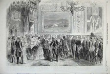 Original Old Antique Print